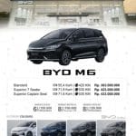 BYD M6 Estimasi harga kompetitif* MPV nyaman untuk perjalanan jauh.